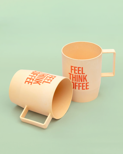 "FEEL THINK COFFEE" リユースカップ（produced by 岩嵜紙器）