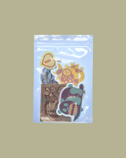 LEAN ON COFFEE Sticker Set