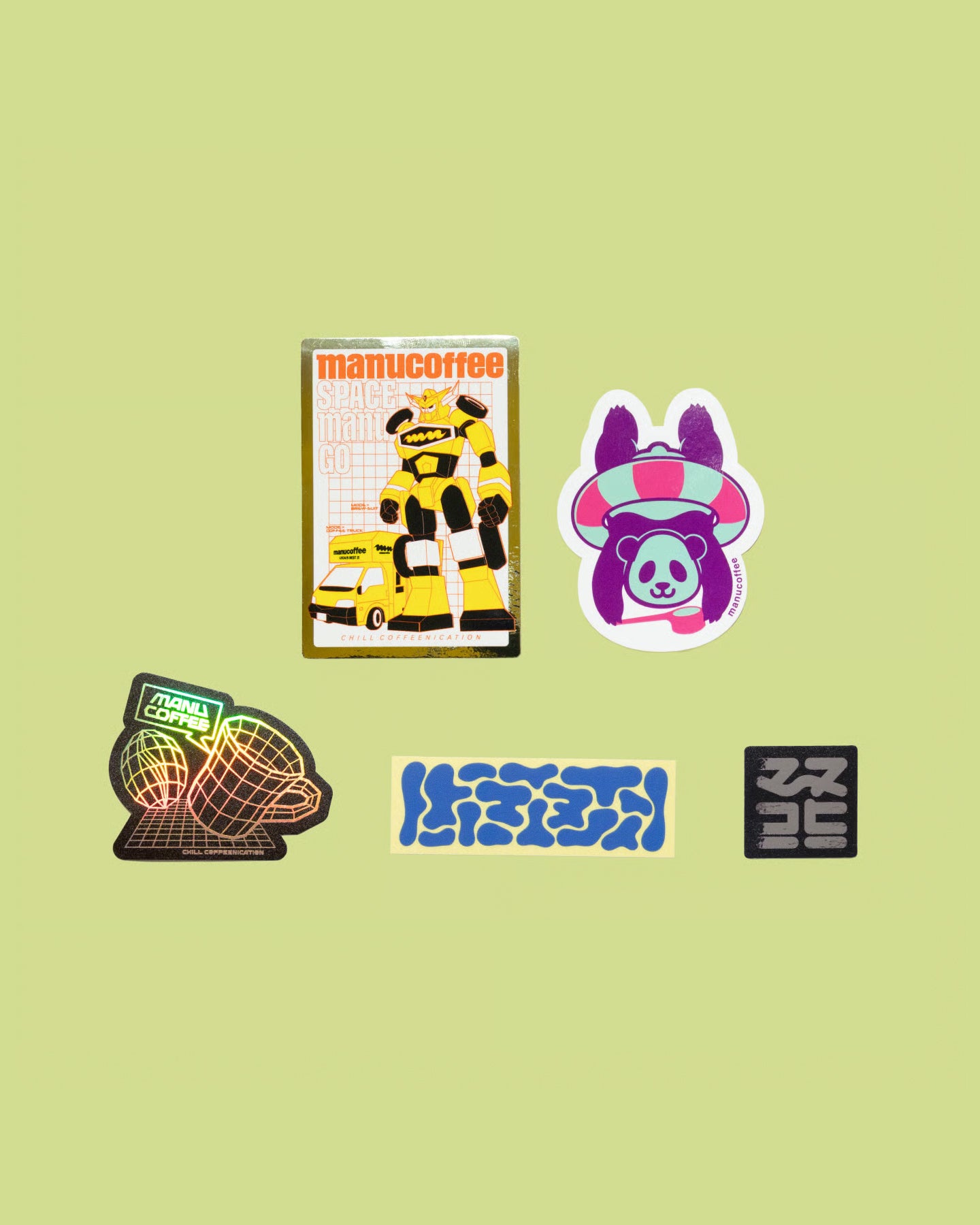 "CHILL COFFEENICATION" Sticker Set (ver.2)
