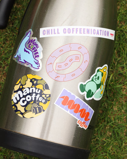 "CHILL COFFEENICATION" Sticker Set