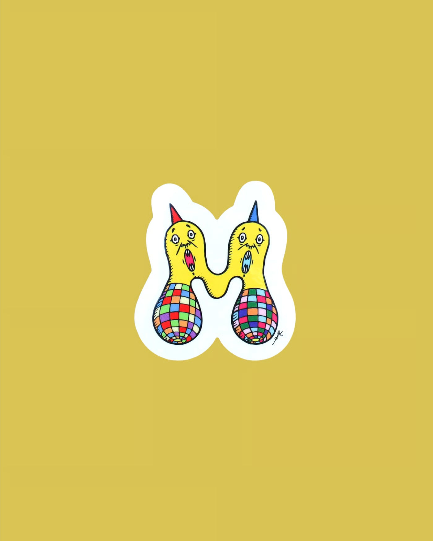 M/A/N/U Alphabet Sticker (artwork by Yoshi47)