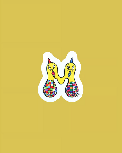 M/A/N/U Alphabet Sticker (artwork by Yoshi47)