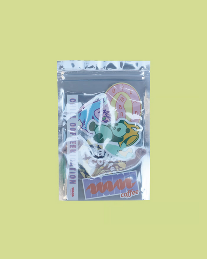"CHILL COFFEENICATION" Sticker Set