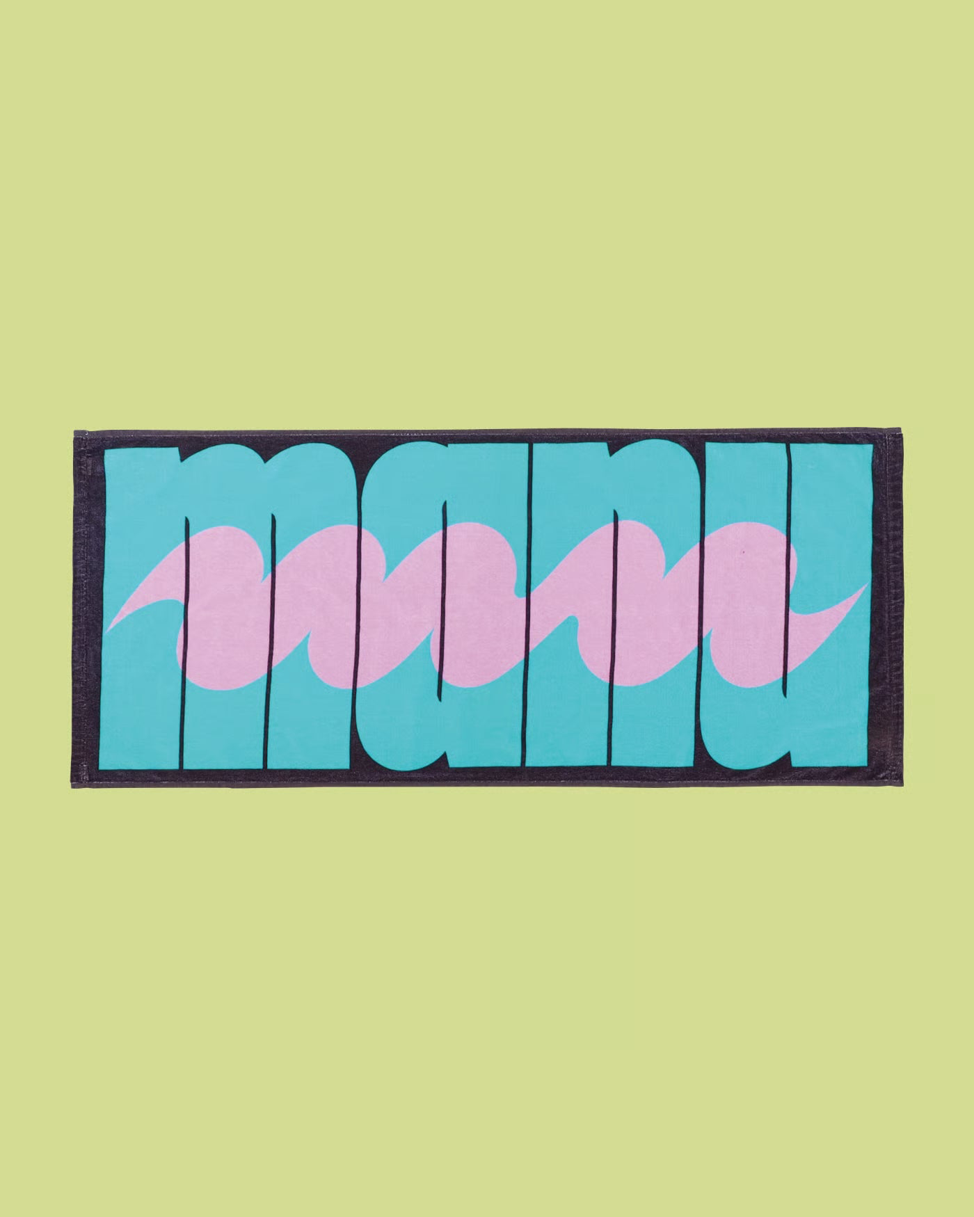 manu on manu Logo Face Towel