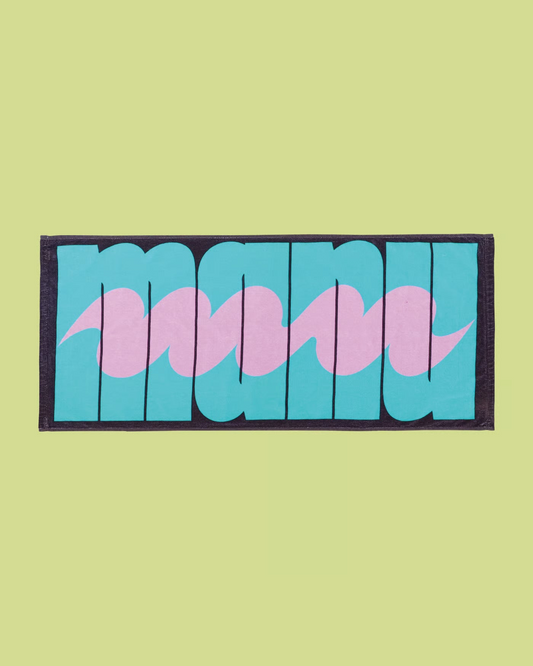 manu on manu Logo Face Towel