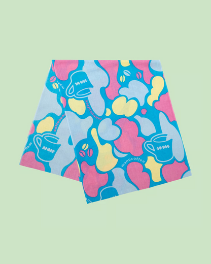 "coffee drop camo" Tenugui / 手ぬぐい (soda color)