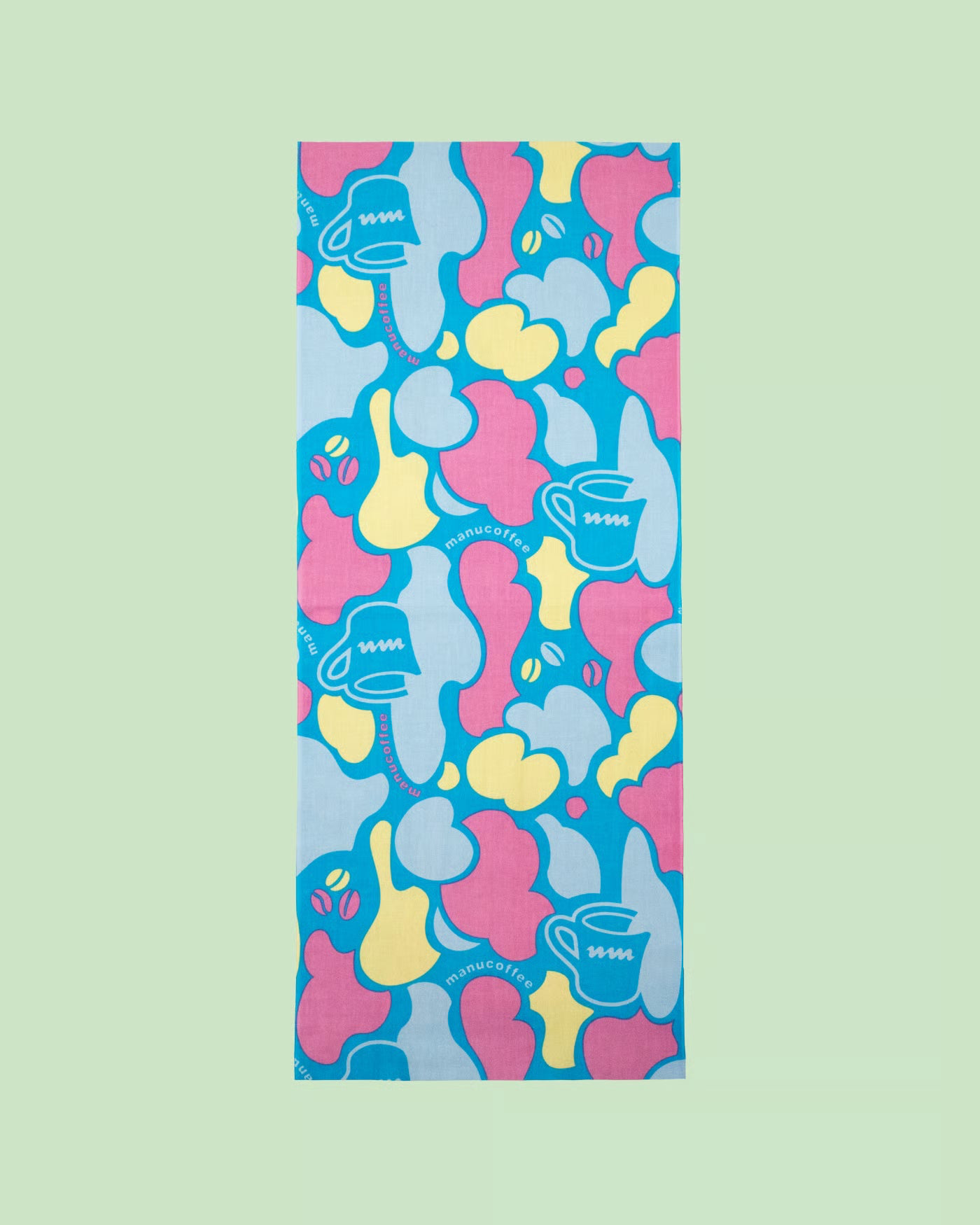 "coffee drop camo" Tenugui / 手ぬぐい (soda color)