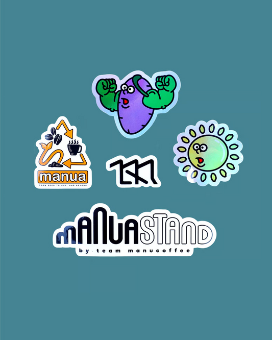 MANUA PROJECT Sticker Set (artwork by 三重野龍, north NADO, Hikaru Matsubara)