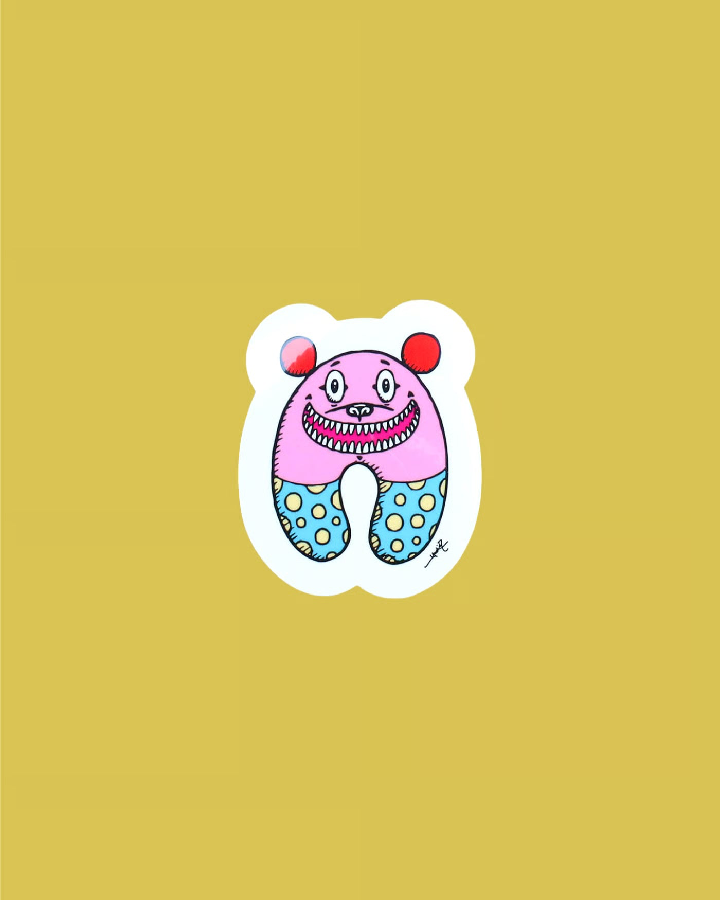 M/A/N/U Alphabet Sticker (artwork by Yoshi47)